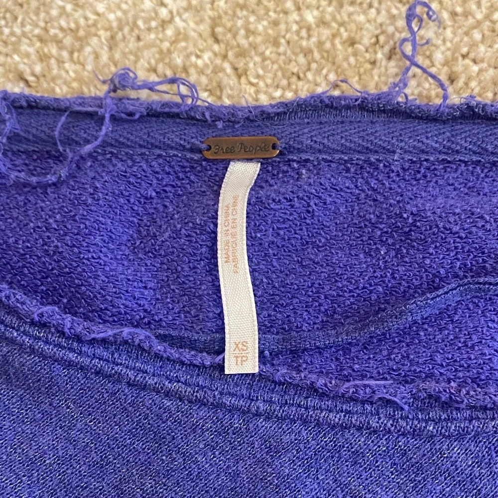 Free People French Terry Women’s Purple Sweater/Sweatshirt size XS